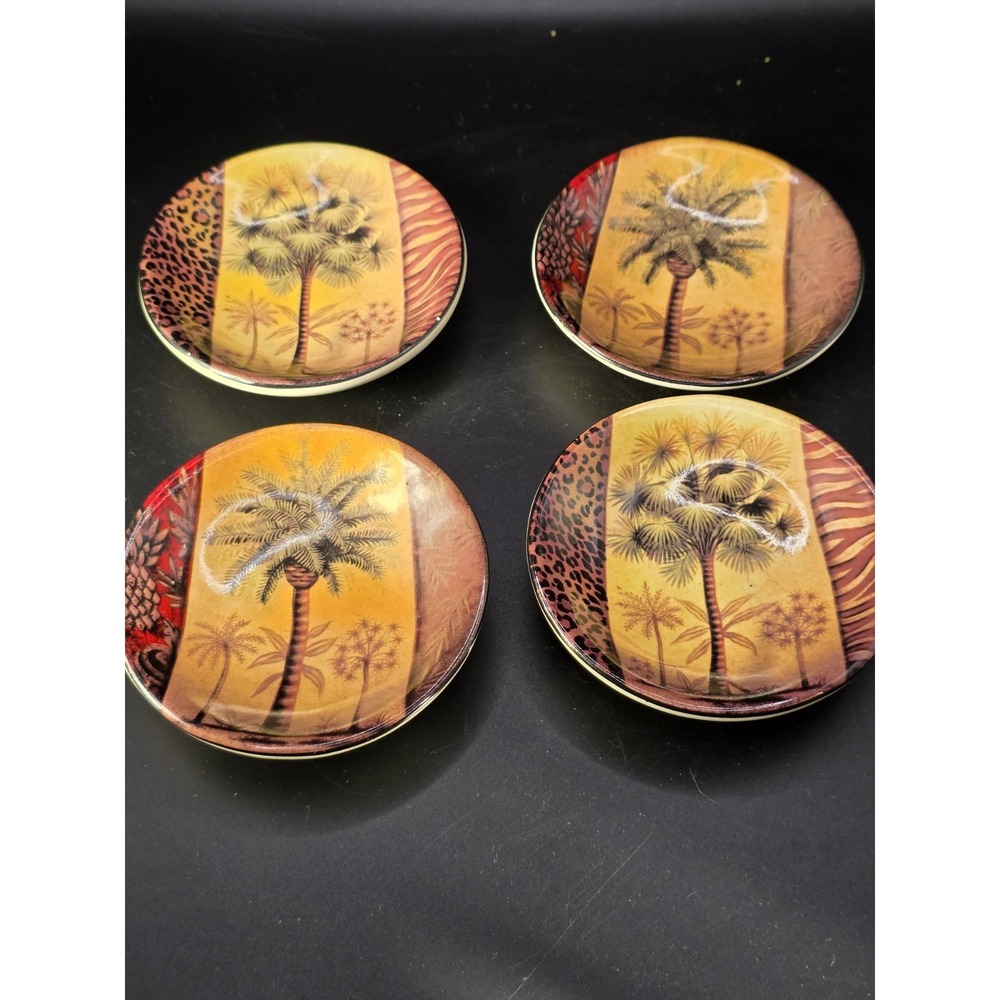 Set Of‎ 4 Mini Palm Tree 3.5 Inch